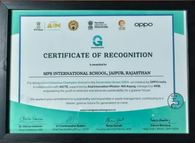 Certificate of Recognition