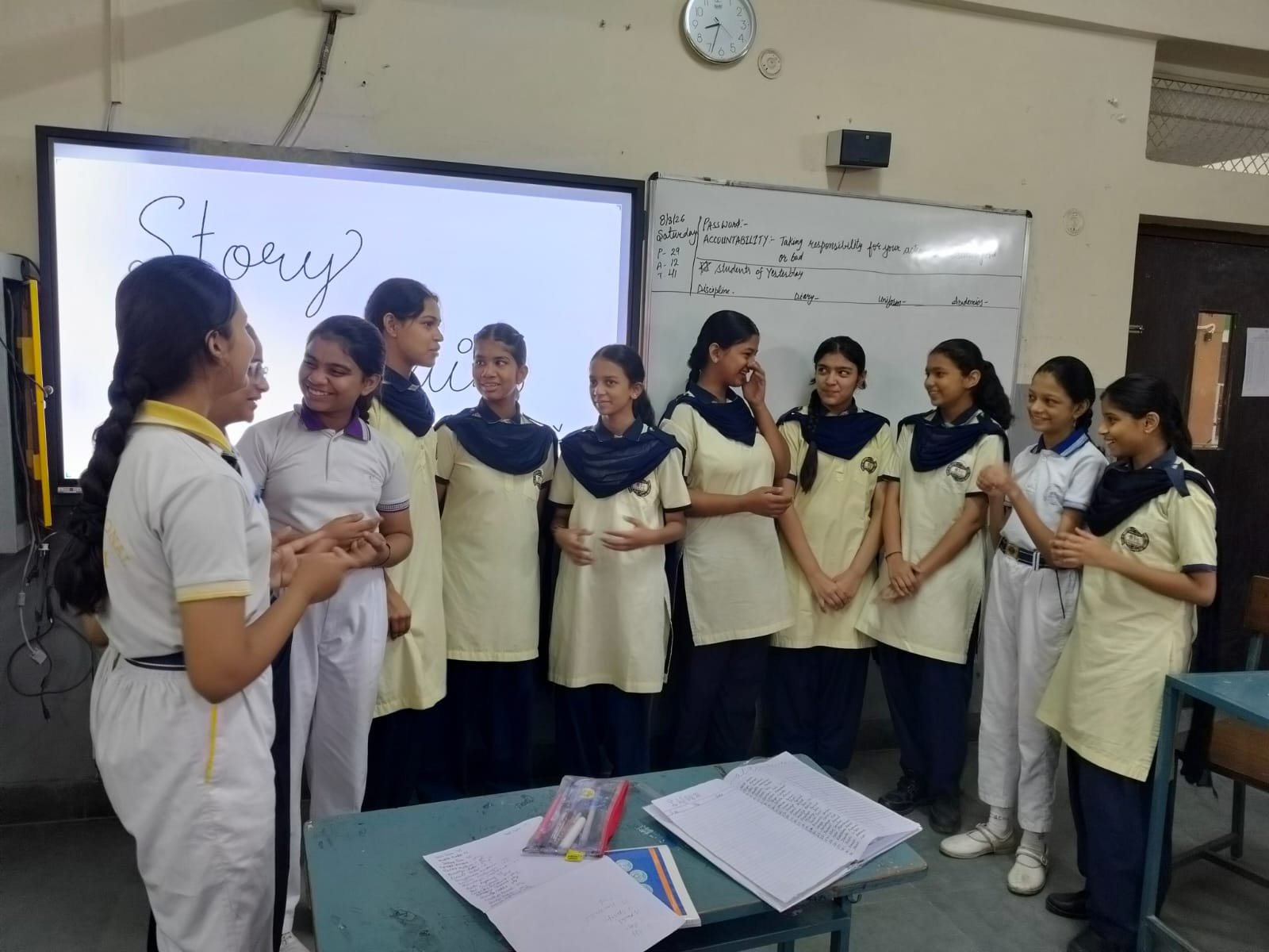 Public Speaking club activity at MPS International, Jaipur